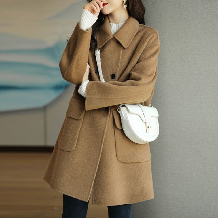 🔥Nueva chaqueta de cachemir de doble capa para otoño-invierno – Alta calidad