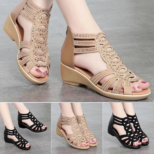 🔥👡【Ofertă specială】【35-42】Sandale de damă noi, la modă, în culori solide – Stil modern 2025 🌟 Confort și eleganță pentru vară 💃✨【Stoc limitat】