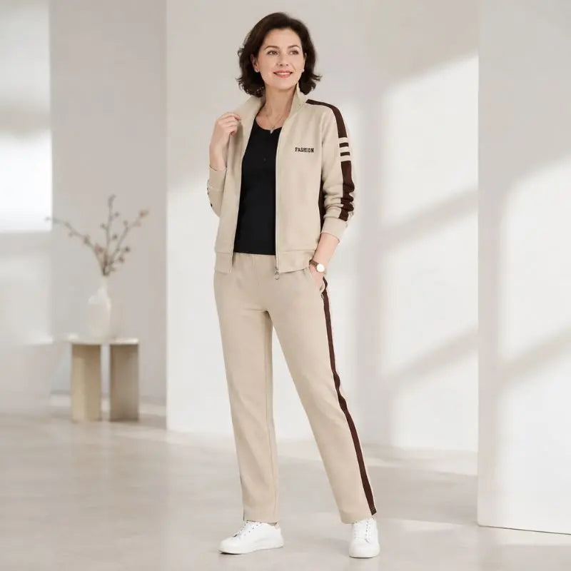 🔥【50% zniżki】🔥【M-5XL】【Kurtka + spodnie】😍 Nowy jesienny komplet sportowy casual, duże rozmiary