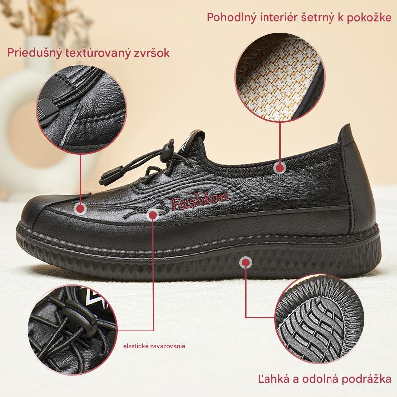 🔥【35-41】Zimné mäkké kožené dámske topánky · Ľahké a pohodlné na celodenné nosenie · Protišmyková podošva · -50 % + rýchle doručenie