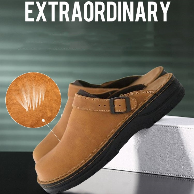 ✨【38-48】😎 Pánské ležérní pantofle s měkkou podrážkou Stylová a pohodlná letní obuv 👣