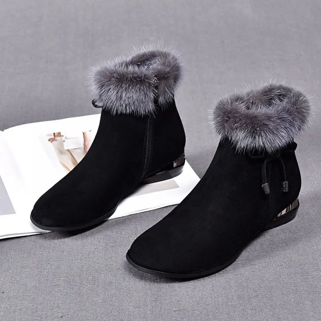 🔥【Promocja】Miękkie skórzane botki na średnim obcasie – eleganckie, wygodne i idealne na jesień i zimę