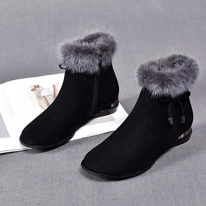 🔥【Promocja】Miękkie skórzane botki na średnim obcasie – eleganckie, wygodne i idealne na jesień i zimę