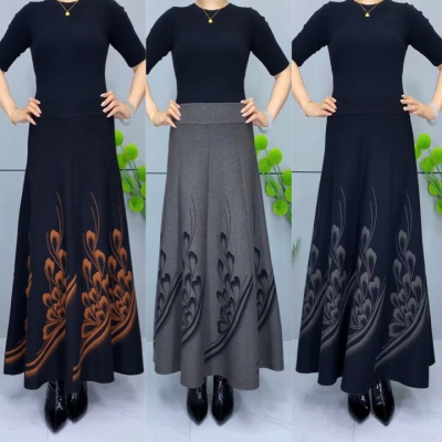 👗🎀 【S-3XL】 Podzimná a zimná dámská vlnená sukňa