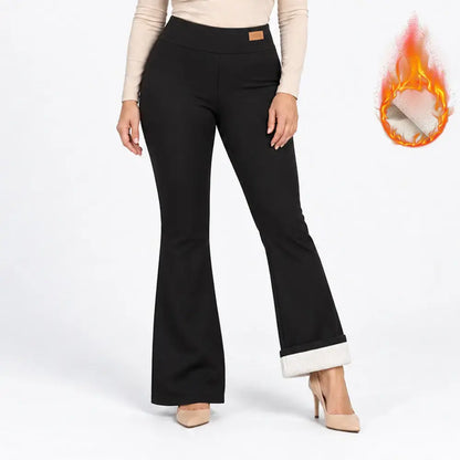 🔥【S-XXL】Ocieplane legginsy damskie flare na jesień i zimę – wysoki stan, ciepłe i rozszerzane nogawki