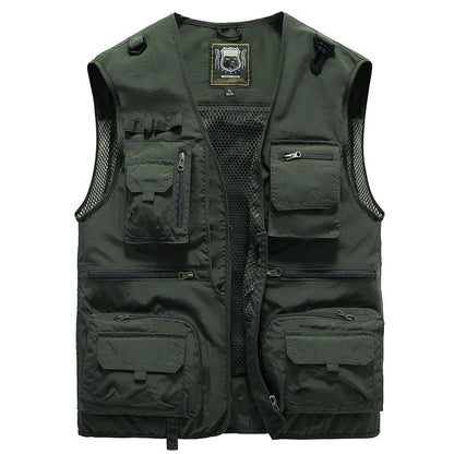 🌴🎣【S-5XL】2025 Nové tenké pracovní/rybářské vesty, prodyšné a odolné - unisex