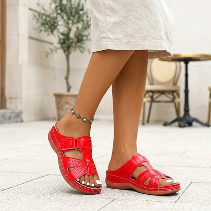 ✨【35-43】Colecția de Vară 2026  Papuci din Piele Naturală cu Suport Plantar 👡 Ultra-Comozi și Reglabili!