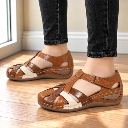 ✨🩰【Promocja sezonowa】【35-43】Damskie wygodne rzymskie sandały z miękkiej skóry