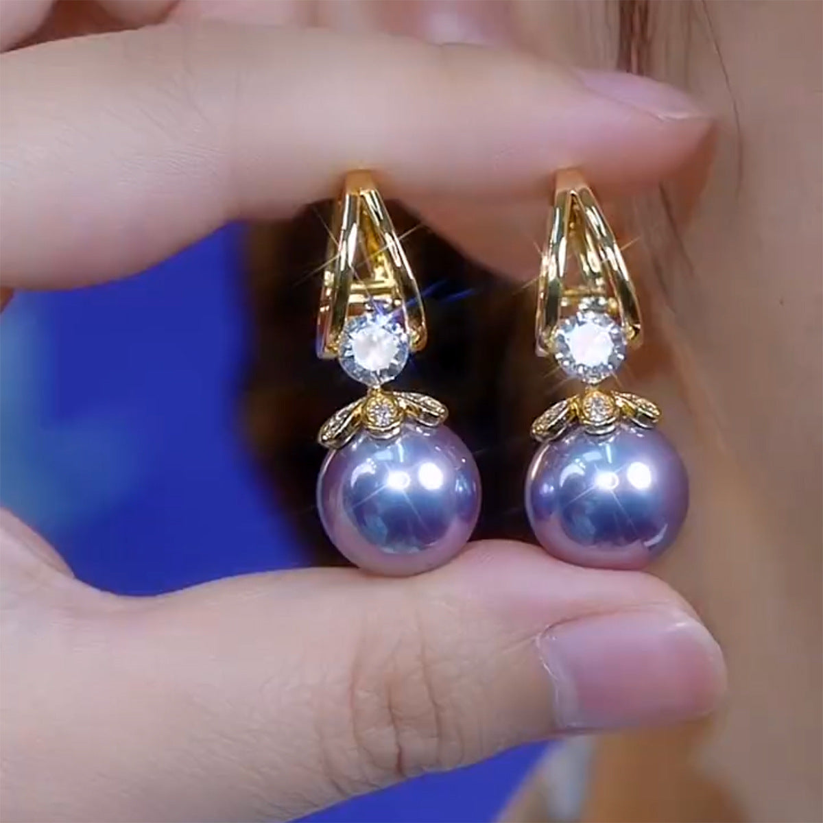 💋【-50% zimska ponudba】Elegantni srebrni uhani z biserom · Francoski stil · 925 srebro, primerni za zimska darila