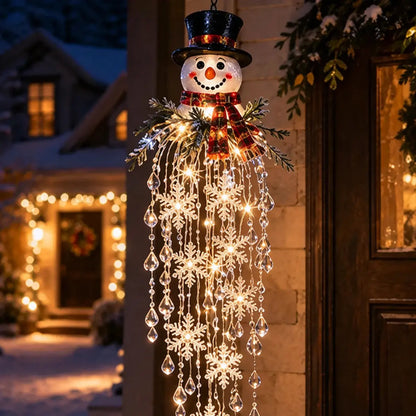 🔥 DZIŚ -50% 🎅 Wisząca dekoracja LED w kształcie płatka śniegu – świąteczny blask na werandzie ✨