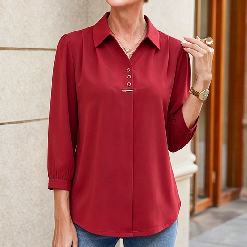 【3 najlepsze recenzje w sklepie】[XL-6XL] Koszula szyfonowa, styl casualowy i nowoczesny