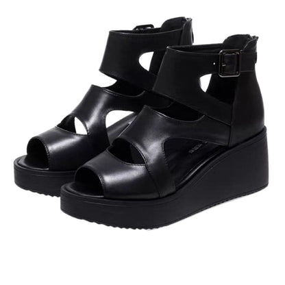 👡🔥【Reducere Limitată】✨【35-40】Sandale damă 2025 din piele moale tip „gura de pește” – Confort & stil estival 💃