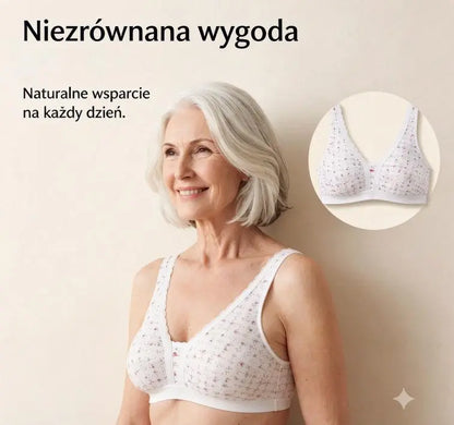 🌿 Komplet 4-częściowy [Wygodny biustonosz bez rękawów dla osób w średnim i starszym wieku · pielęgnacja z czystej bawełny]