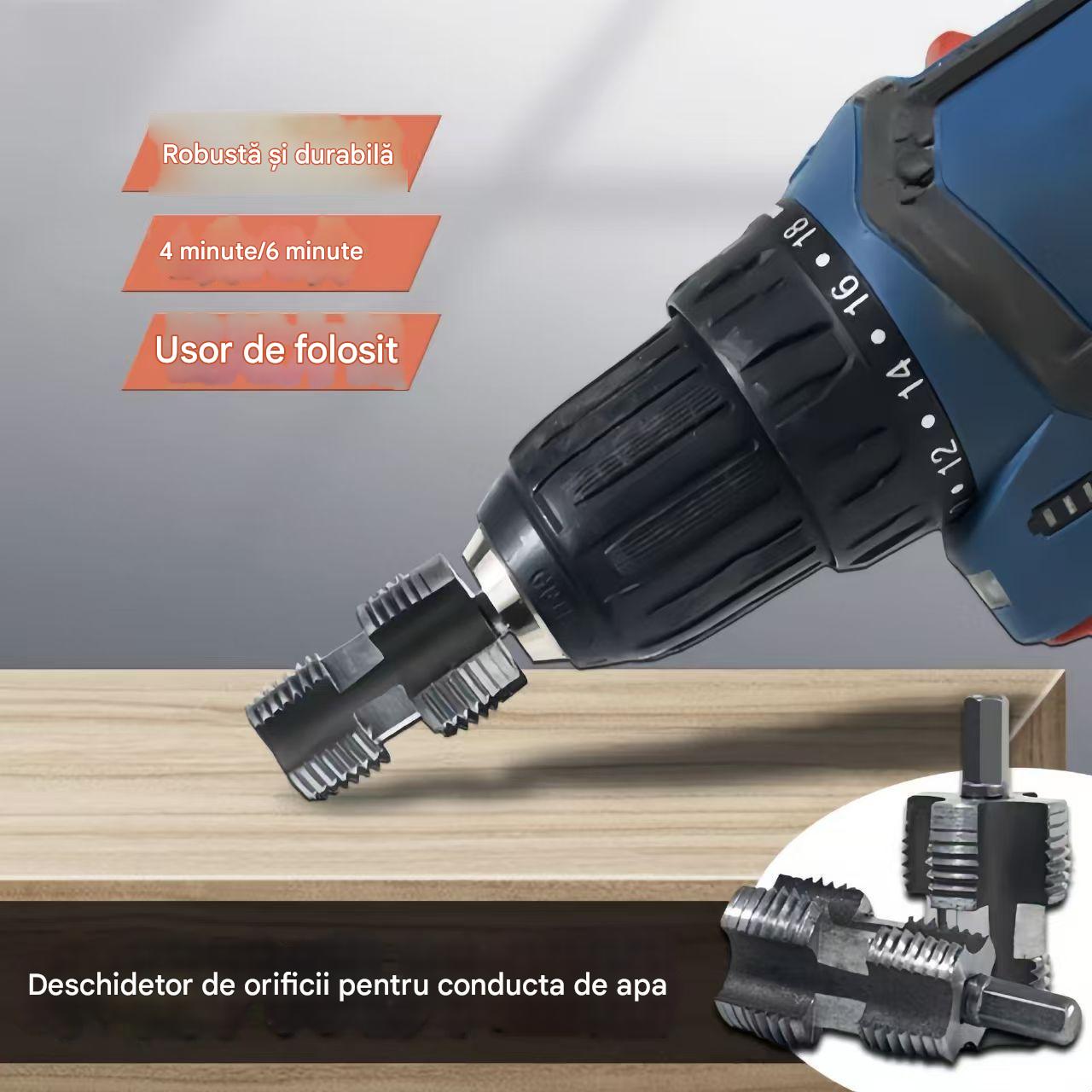 🛠️💧【Set unelte profesionale】Deschidere sârmă interioară/exterioară pentru țevi PPR/PVC – 4 & 6 puncte ✔️ Robust și practic pentru instalații【Reducere specială】