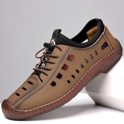 👞🔥【Лятна промоция】【35–45】Мъжки летни ежедневни обувки 2025 – перфорирани, дишащи и с мека подметка