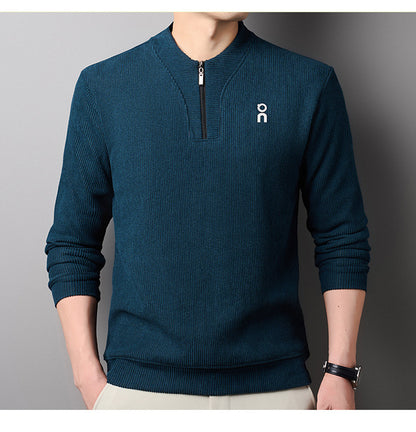 🔥 【M-4XL】Nová módna mikina z hrubého flisu s bleskom do polovice