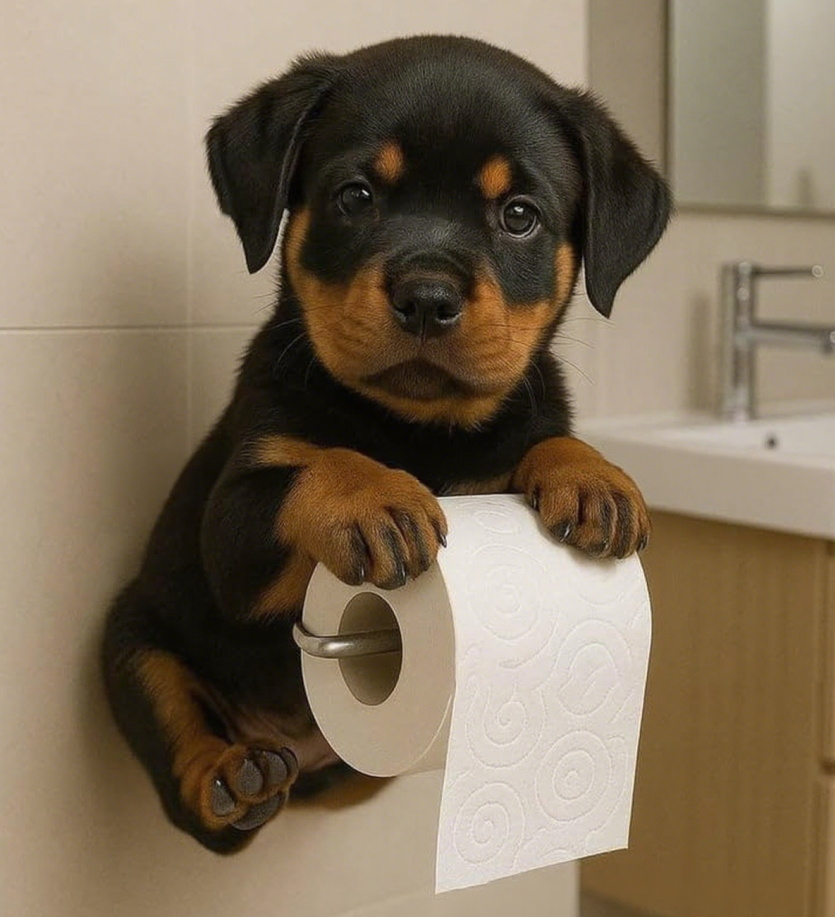 🐕 Uroczy uchwyt na papier toaletowy z motywem szczeniaka