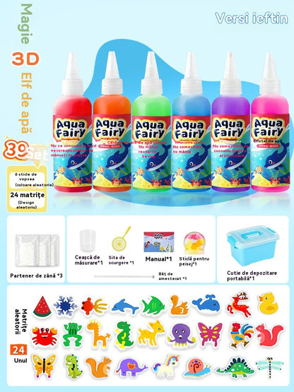 🎨🔥【-50% ΣΗΜΕΡΑ】Δημιουργικό παιδικό σετ ζωγραφικής με 6 χρώματα & 24 σχήματα – τέλειο για δώρο