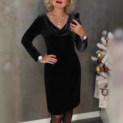 🔥 Šaty z vlna-směsi 2026 | Dlouhý rukáv | Sexy a elegantní styl