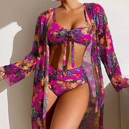 👙☀️【S-2XL】✨2025 Nový 🌴 Třídílný Set Plavek – Stylový a Pohodlný 💦