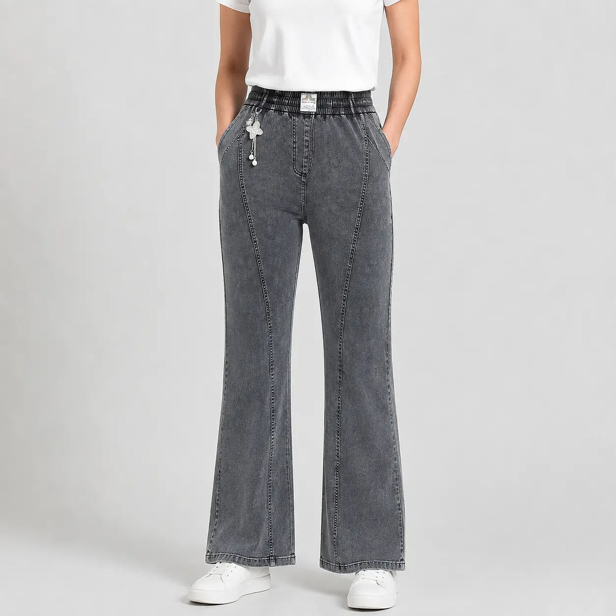 👖【M-4XL】Damskie jeansy z wysokim stanem i stretchem – wygodne na co dzień