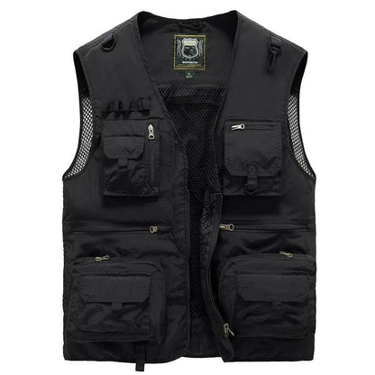 🌴🎣【S-5XL】2025 Nové tenké pracovní/rybářské vesty, prodyšné a odolné - unisex