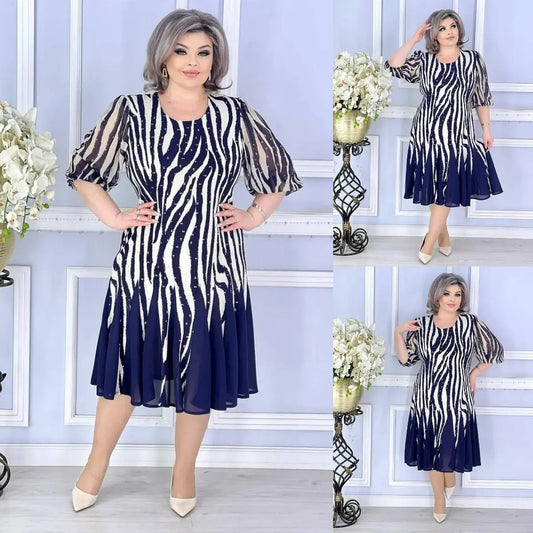 💙🌸【S-5XL】Elegancka sukienka damska na lato – idealna na wesele i przyjęcia