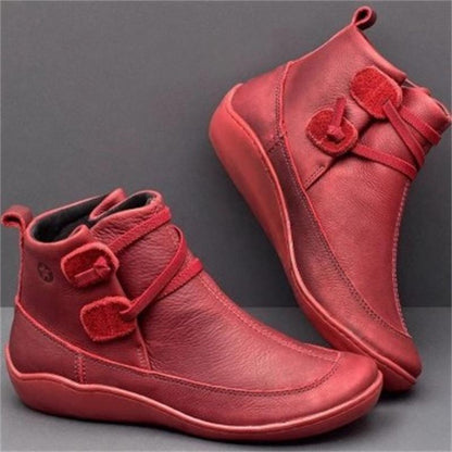 🌺👢【35-43】Damskie zimowe buty z naturalnej skóry – śniegowce ze wsparciem łuku stopy, antypoślizgowe i ciepłe buty zimowe