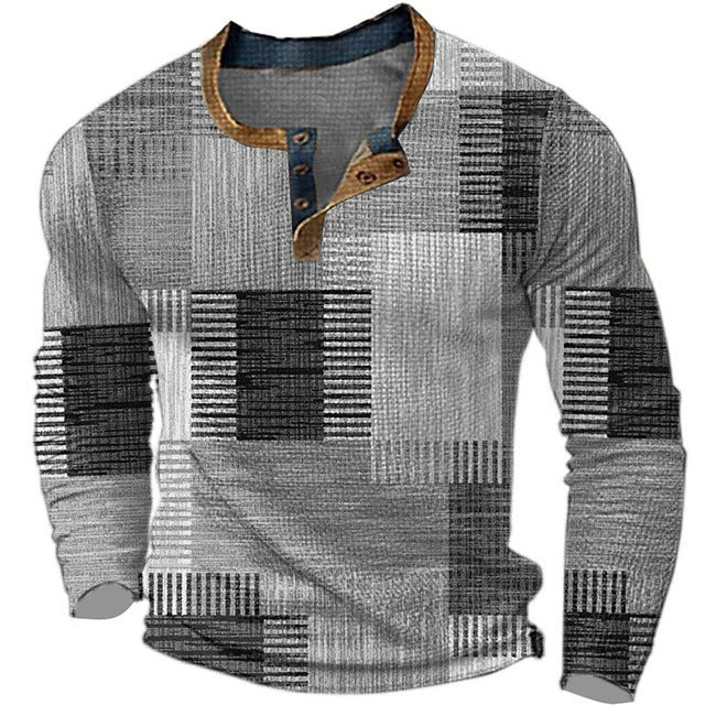 🔥 Jesenski novi slog – POPUST 50% 👕 Moško polo majico z dolgimi rokavi in potiskom – velikosti S-4XL