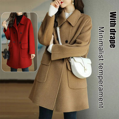 🔥【Őszi–Téli Újdonság】Prémium dupla kasmír kabát – Kiváló minőség, több évszakra【39% kedvezmény】