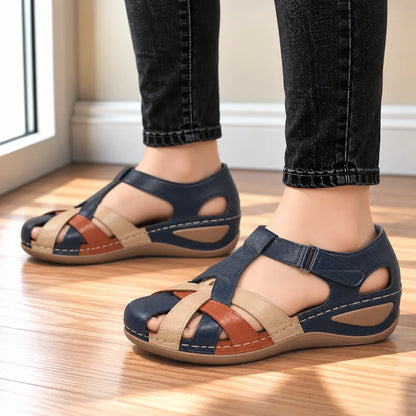 ✨🩰【Promocja sezonowa】【35-43】Damskie wygodne rzymskie sandały z miękkiej skóry