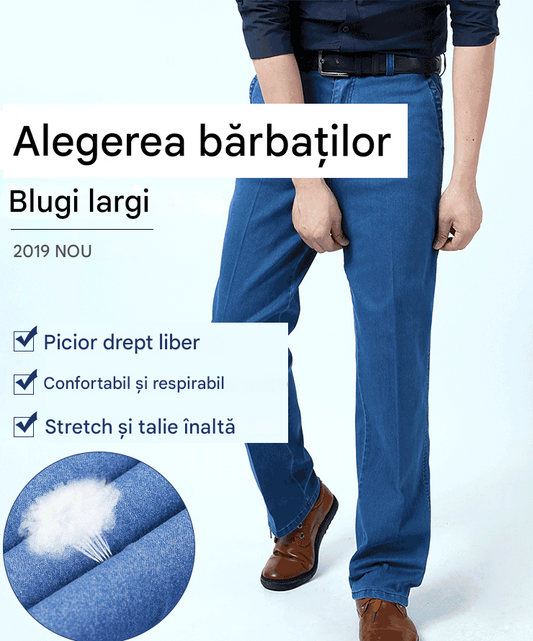 👖✨【Super Ofertă】🤩Blugi Elastici Bărbați 2025 🔝 Talie Înaltă & Mărimi Mari  Confortabili și Moderni