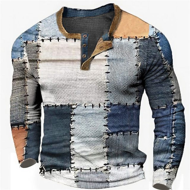 🔥 Jesenski novi slog – POPUST 50% 👕 Moško polo majico z dolgimi rokavi in potiskom – velikosti S-4XL