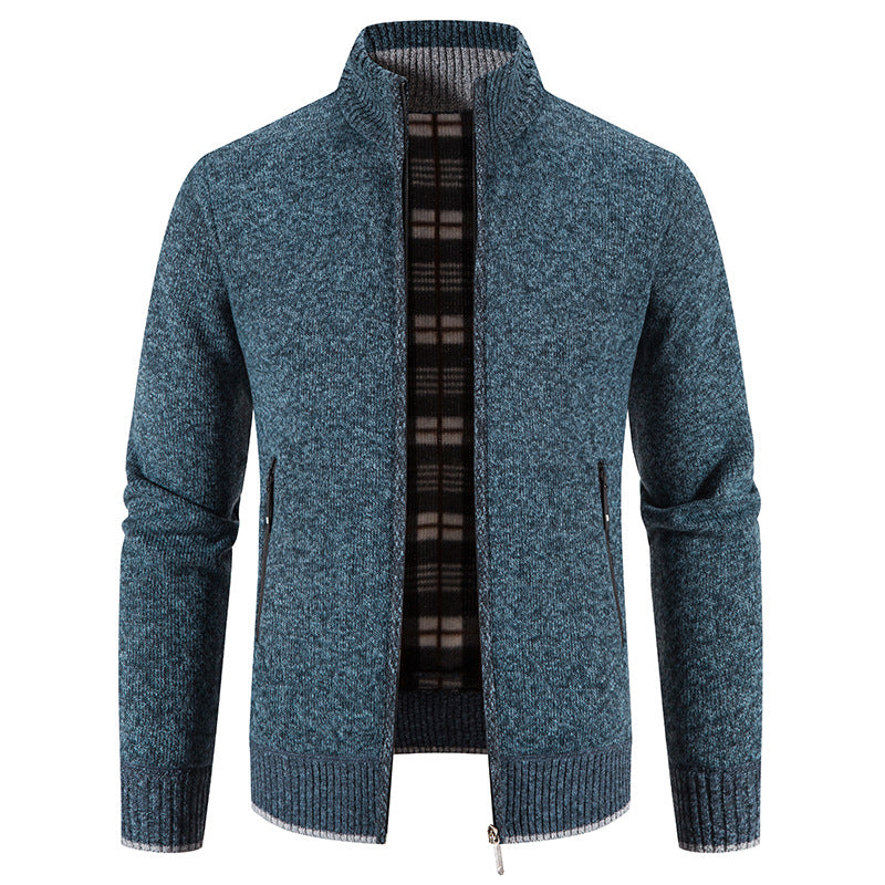✨【50% zľava: M-3XL】Nový pánsky zimný komplet 2026 – bunda s hrubým golierom a polar podšívkou + vesta + pulóver