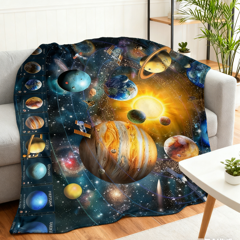 🤩🔥Umělecky potištěná měkká flanelová deka – příjemná, hřejivá a vhodná jako bytová dekorace【70cm x 100cm】