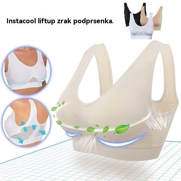 😍【Set od 3 komada】Nevidljivi grudnjak za veće veličine ❤️ Prozračan i hladan【40–120KG】