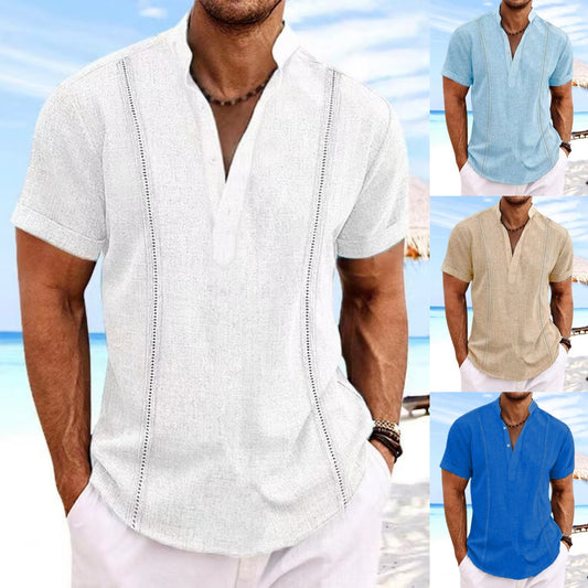 😎👕【S-3XL】2025 Letné Pánske Bavlnené Tričko ☀️ Jednoduché, Pohodlné & Priedušné | Štýlový Ležérny Look 🧼
