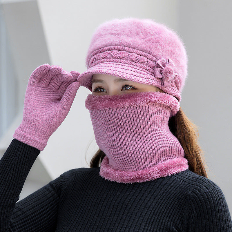 💥【50% zľava】Módna súprava: čiapka, šál a rukavice – Teplý plyš na jeseň a zimu · Doprava zdarma