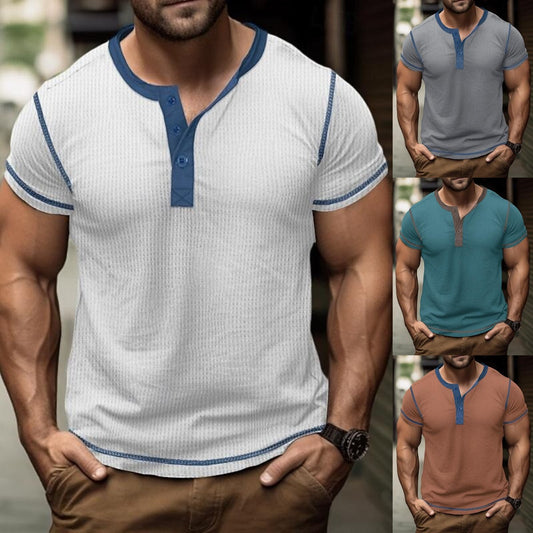👕【50% reducere】Tricou vintage de vară bărbați 🌈｜Mărimi S–3XL｜10 culori 🔥