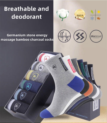 🧦【10 de perechi】😍✨Șosete deodorante din bumbac pentru erminci noi 2025, care absorb transpiration 