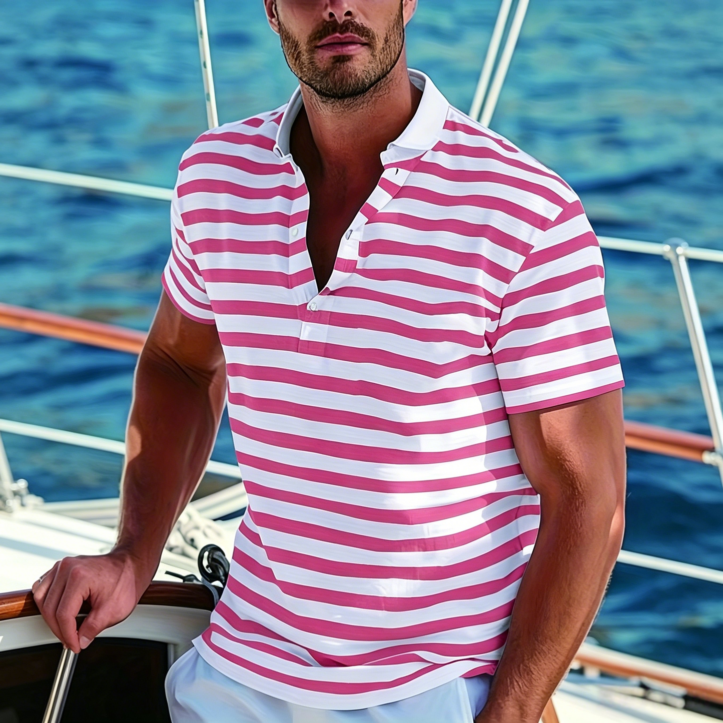 👕🔥【50% taniej】【S-7XL】 Męska koszulka polo – styl wakacyjny na lato