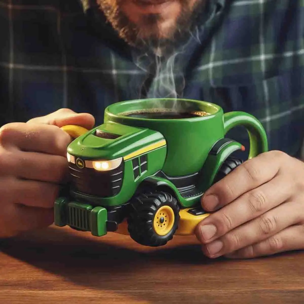 🚗☕Retro filiżanka do kawy w kształcie traktora rolniczego