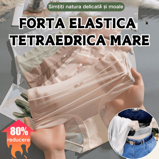 【💟8 buc】👩🔥Slip sexy cu talie mijlocie, din mătase de gheață, fără cusături