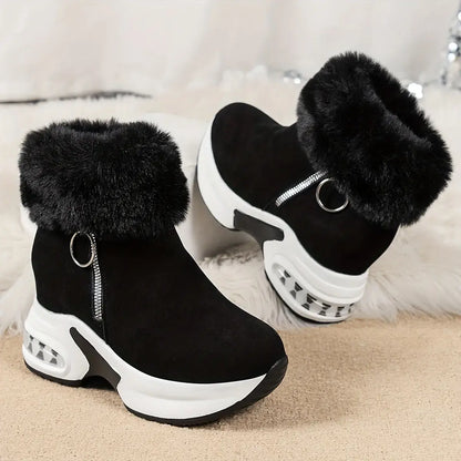 🔥😍【35-43】Damskie buty jesienno-zimowe z grubą podeszwą, ocieplane polarem, ciepłe i swobodne