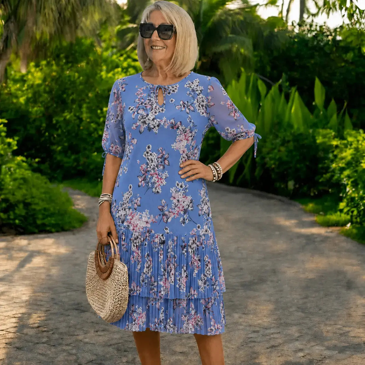 👗Płatność przy odbiorze❤️【S-5XL】eleganckie i modne sukienki szyfonowe