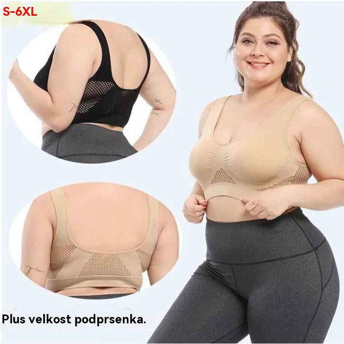 😍【Set od 3 komada】Nevidljivi grudnjak za veće veličine ❤️ Prozračan i hladan【40–120KG】