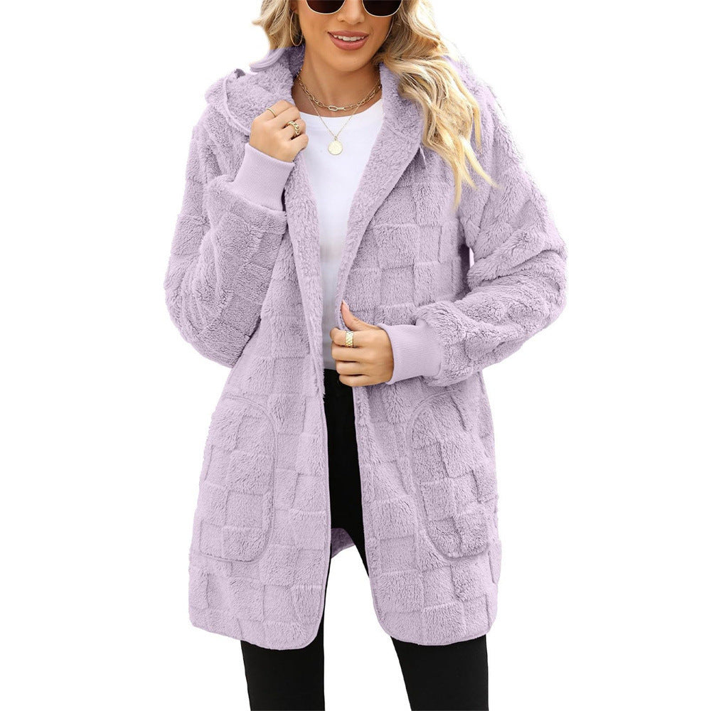 ☃️【-50%】❄️【S–5XL】Damska kurtka polarowa w kratę – ciepła i wygodna na jesień i zimę