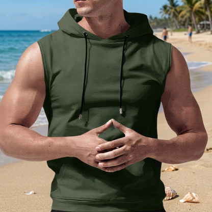 🌊【S-3XL】🎽Nowa Kolekcja 2026 Koszulka Męska Bez Rękawów Z Kapturem✅Płatność gotówką przy odbiorze