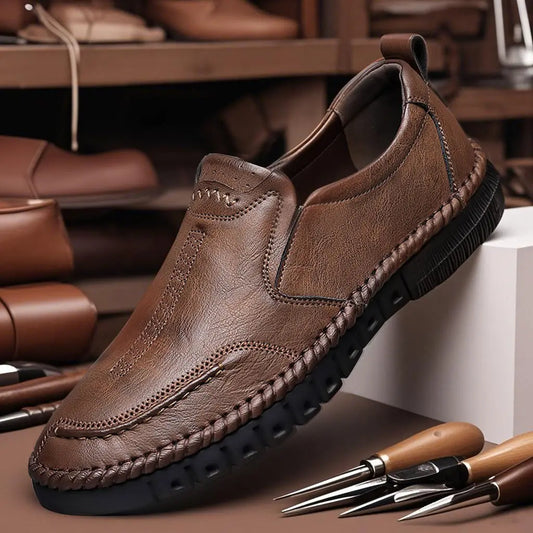 ✨【39-44】👍Męskie skórzane buty casualowe