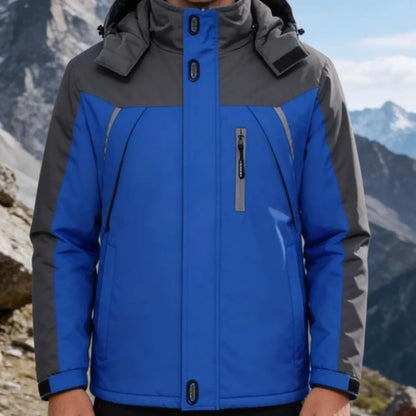🔥【L-6XL】Męska pogrubiona aksamitna wodoodporna i mrozoodporna, ciepła zimowa i wiatroszczelna kurtka alpinistyczna